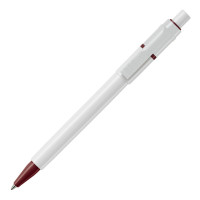 Wit / Donker Rood